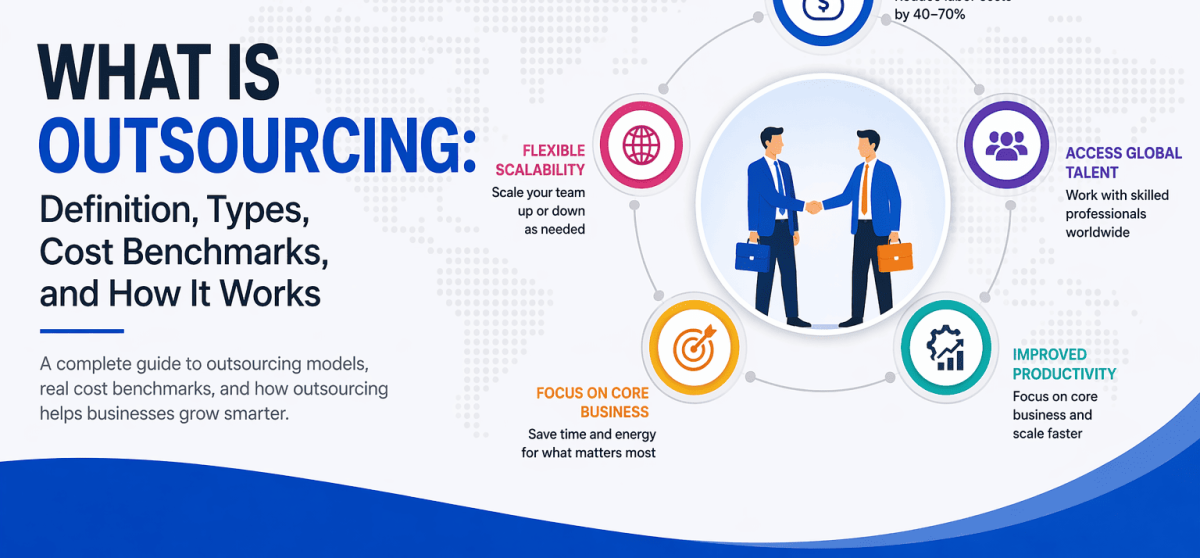 What is Outsourcing: Definition, Types, Cost Benchmarks, and How It Works